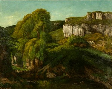 Gustave Courbet (1819-1877) - Valley of the Loue, near Ornans - K2638 - Bristol City Museum and Art Gallery