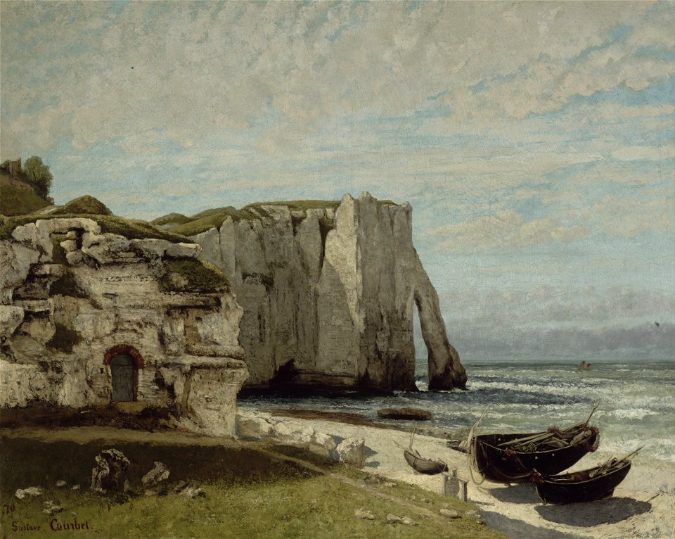Gustave Courbet - The Etretat Cliffs after the Storm - Google Art Project