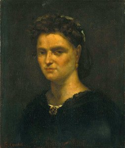 Gustave Courbet - Bildnis einer Dame - 8622 - Bavarian State Painting Collections