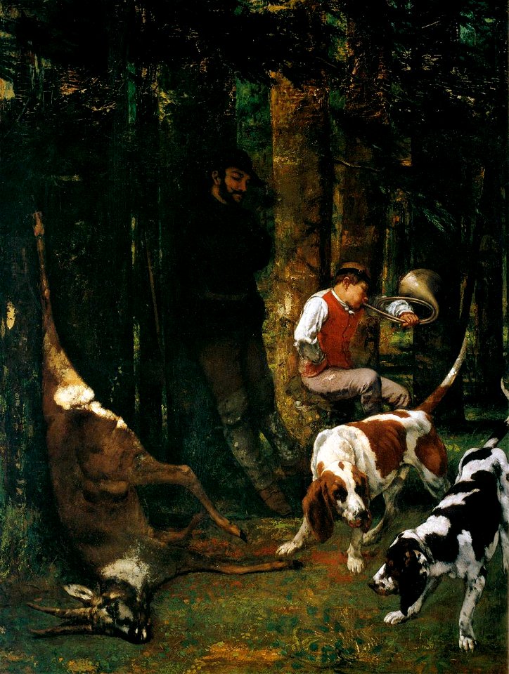 Gustave Courbet - The Quarry (La Curée) - WGA5466