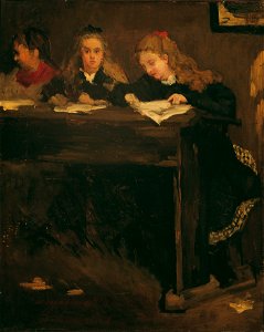 Gustave Courbet - Drei Schulmädchen - 3192 - Österreichische Galerie Belvedere