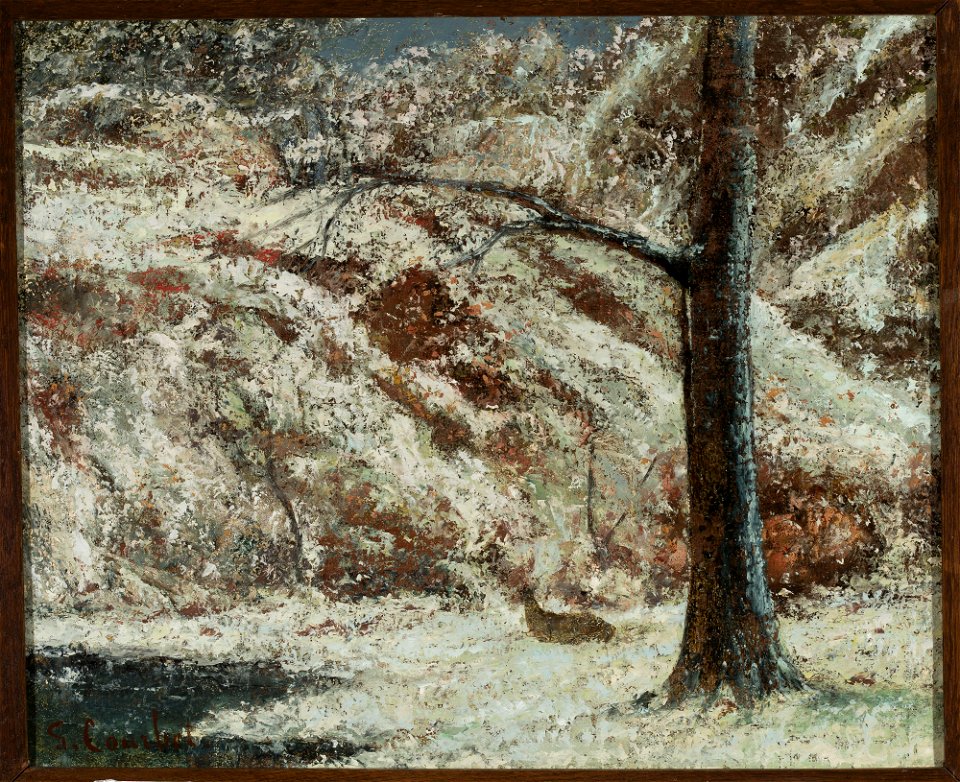 Gustave Courbet - Fawn in the snow in the woods - M.Ob.2045 MNW - National Museum in Warsaw