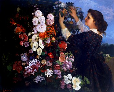 Gustave Courbet - Trellis - Google Art Project. Free illustration for personal and commercial use.