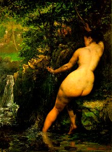 Gustave Courbet - La Source - Musée d'Orsay. Free illustration for personal and commercial use.