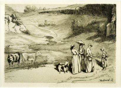 Gustave Courbet - Les Demoiselles de village - Google Art Project