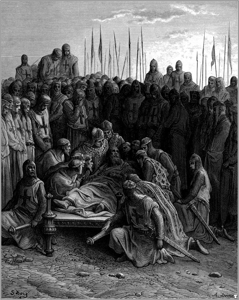 Gustave dore crusades death of baldwin I