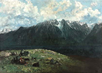 Gustave Courbet - Panoramic View of the Alps, Les Dents du Midi - 1964.420 - Cleveland Museum of Art