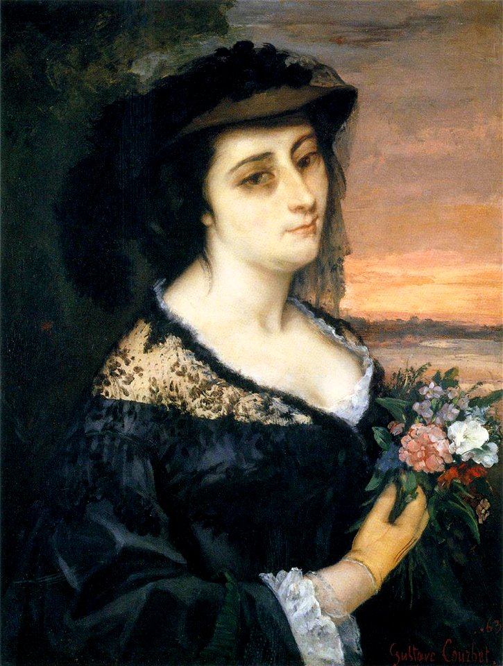 Gustave Courbet - Portrait of Laure Borreau - WGA05496