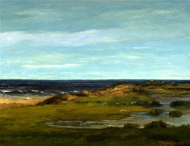 Gustave Courbet - Seascape - Google Art Project. Free illustration for personal and commercial use.
