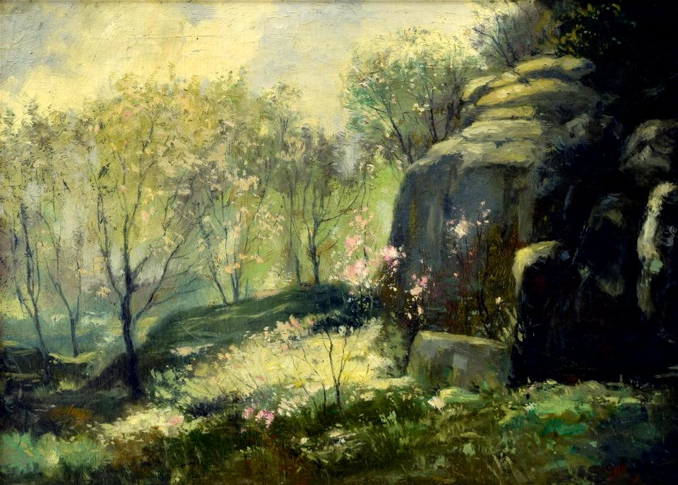 Gustave Courbet - Spring Landscape - 1928.64.1 - Reading Public Museum