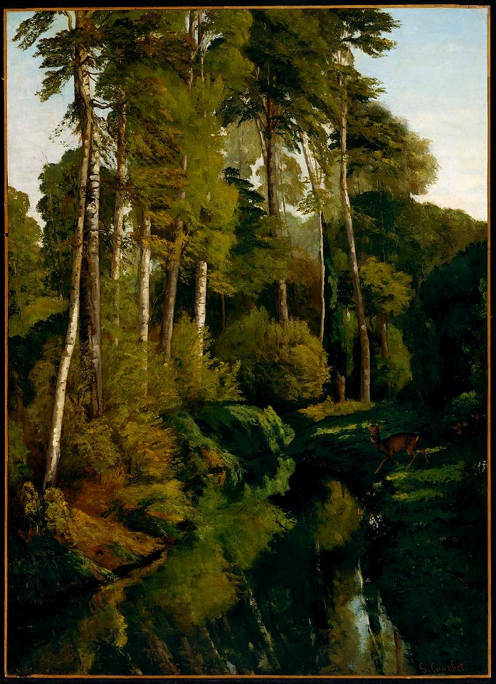 Gustave Courbet - Stream in the Forest - 55.982 - Museum of Fine Arts