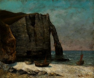 Gustave Courbet - The Cliff at Étretat - 1929.465 - Cleveland Museum of Art