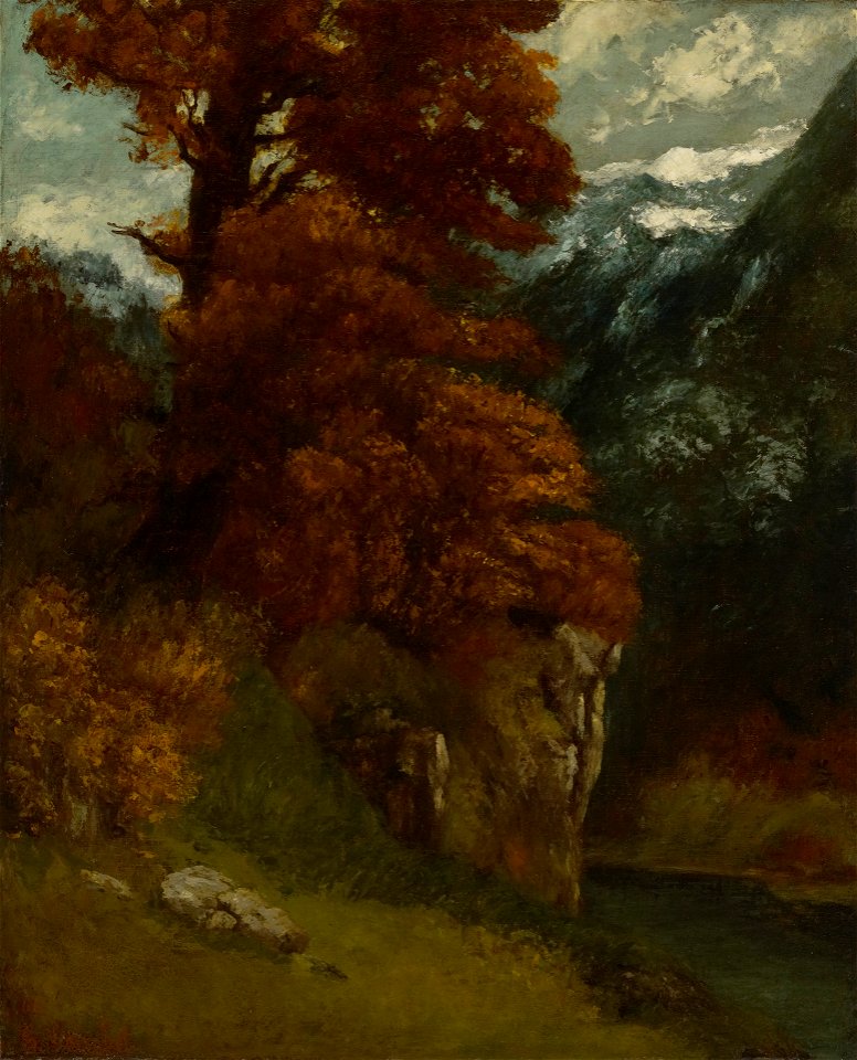 Gustave Courbet - The Glen at Ornans (Bords du Doubs, Effet d’Automne) - 1939.270 - Yale University Art Gallery