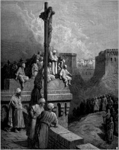 Gustave dore crusades gerard of avesnes exposed on the walls of asur