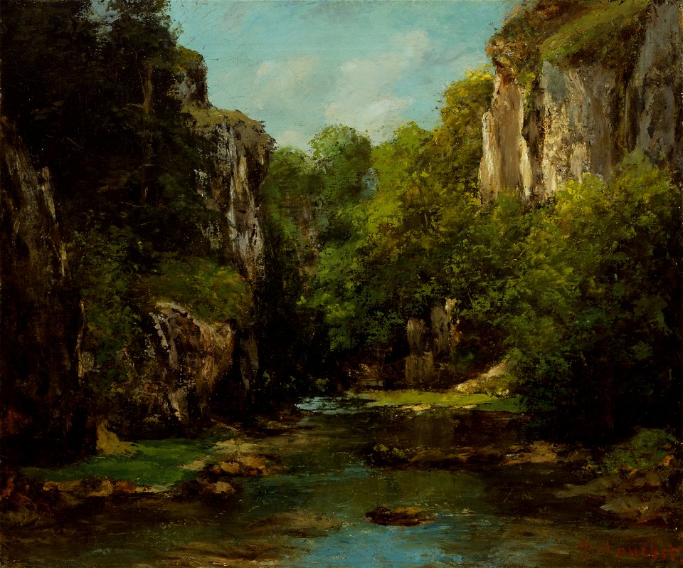 Gustave Courbet - The Stream of the Black Well - Walters 37203