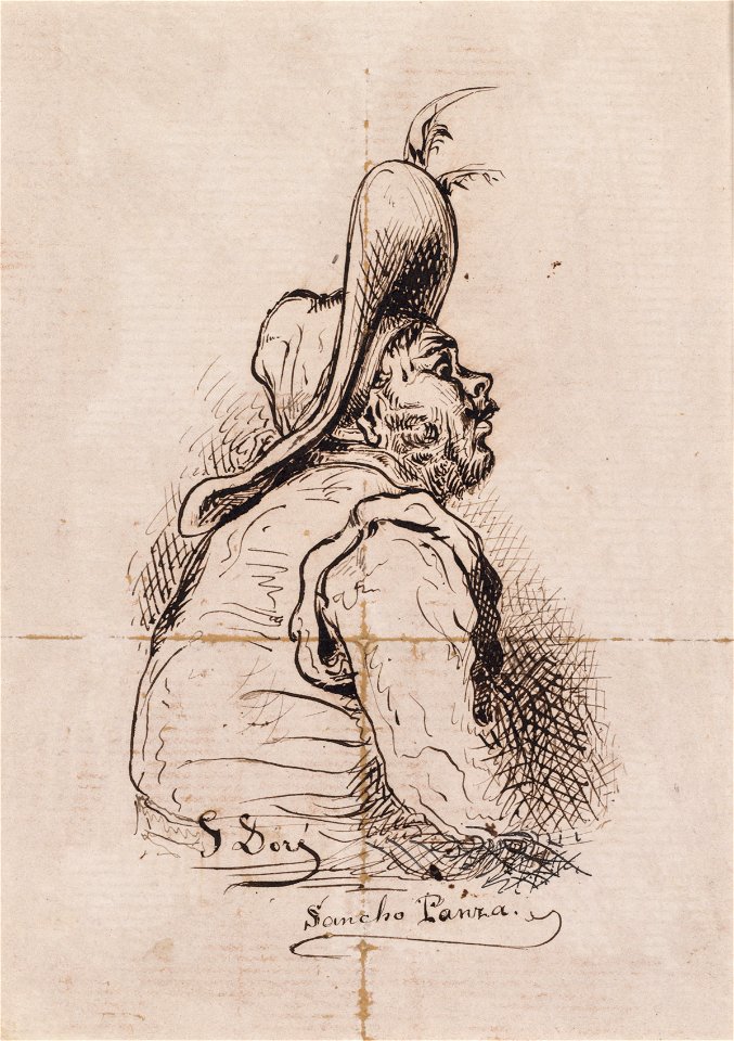 Gustave Doré (French, 1832-1883) - Sancho Panza - 2018.1066 - Cleveland Museum of Art