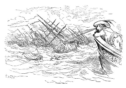 Gustave Doré - Baron von Münchhausen - 096