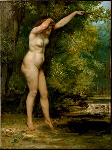 Gustave Courbet - Young Bather. Free illustration for personal and commercial use.