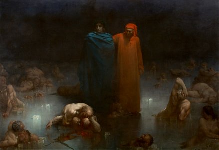 Gustave Doré - Dante et Virgile dans le neuvième cercle de l'Enfer