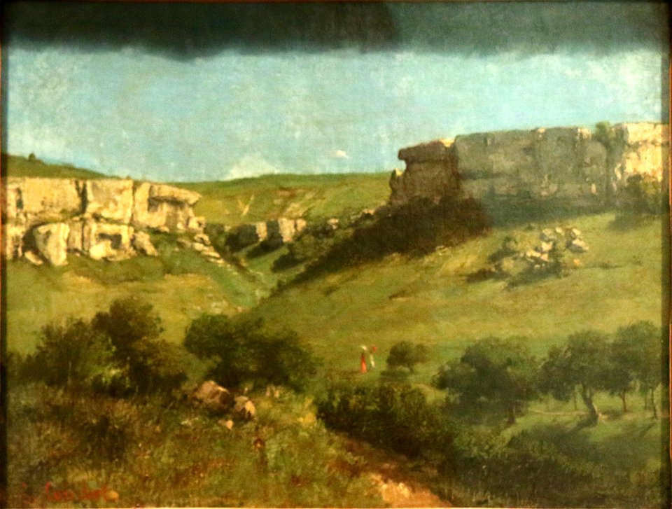 Gustave Courbet- Paysage à Ornans