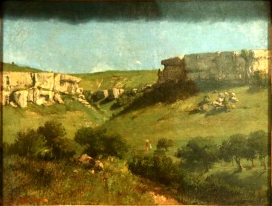 Gustave Courbet- Paysage à Ornans