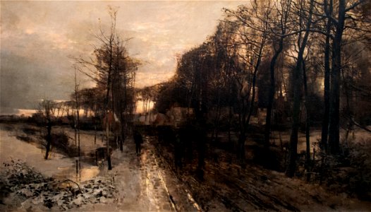 Gustave De Duyts - Landscape in the Snow
