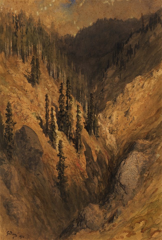 Gustave Doré - Paisagem dos Pirineus, França