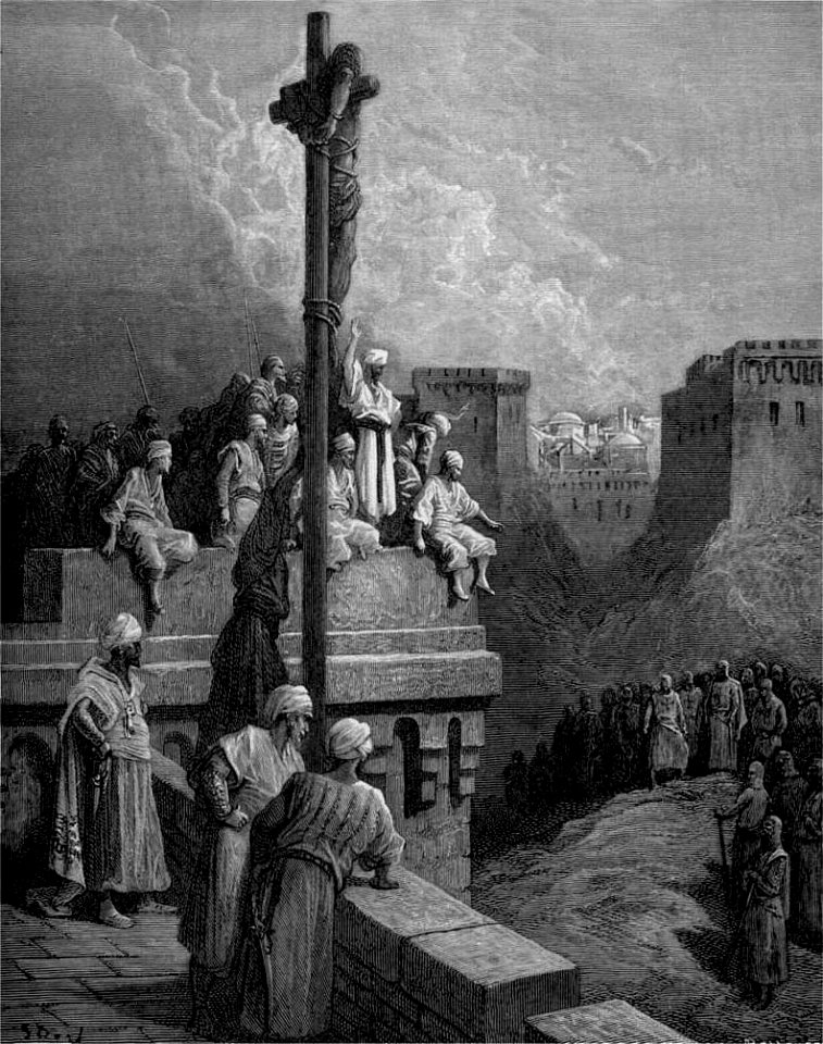 Gustave Doré - Gerard of Avesnes Exposed on the Walls of Asur