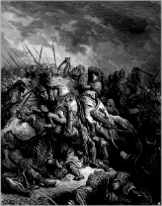 Gustave dore crusades richard and saladin at the battle of arsuf