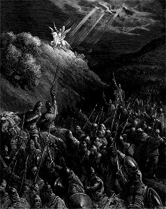 Gustave Doré - Apparition of Saint George on the Mount of Olives