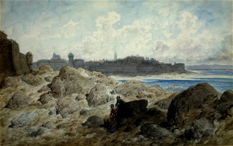 Gustave Doré, Environs de Saint-Malo. Free illustration for personal and commercial use.