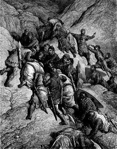 Gustave Doré - The Crusaders Cross Mount Taurus