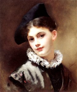 Gustave Jean Jacquet - A coquettish smile