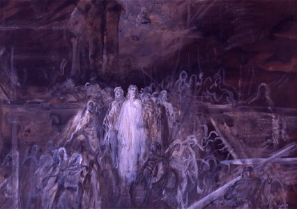 Gustave Doré, Le Christ quittant le prétoire ( papier )