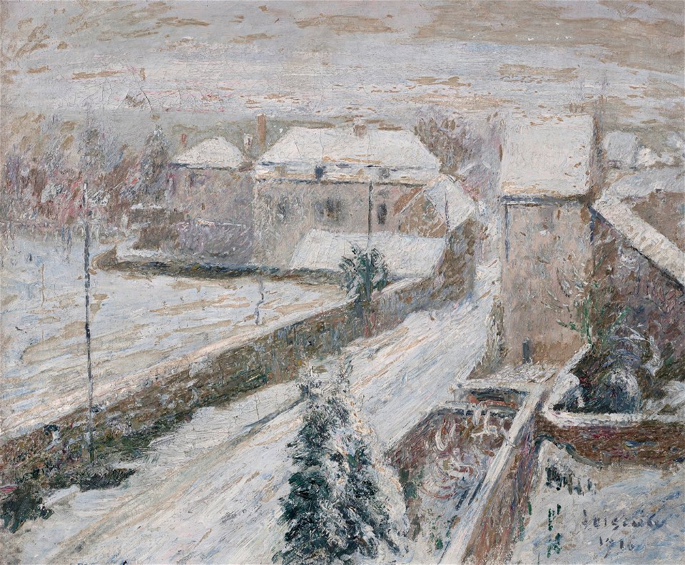 Gustave loiseau vue de triel sous la neige 6298193025435)