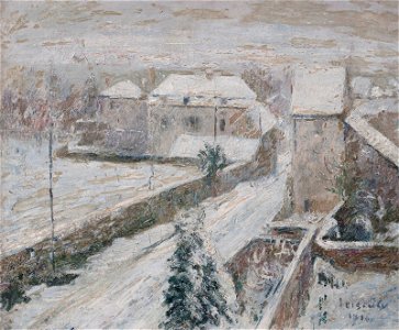 Gustave loiseau vue de triel sous la neige 6298193025435)