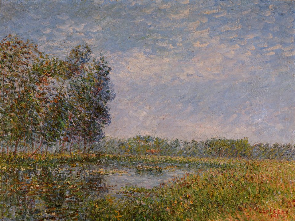 Gustave Loiseau - Bords de l'Eure, Normandie (Banks of the Eure, Normandy) - 1942-16.207 - Albright–Knox Art Gallery