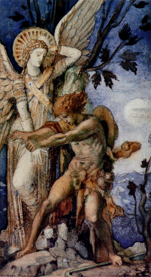 Gustave Moreau - Jacob et l'Ange