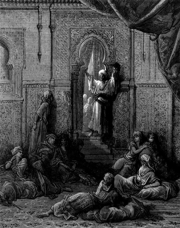 Gustave Doré - The Emirs Head Shown in the Seraglio