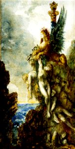 Gustave Moreau - The Victorious Sphinx. Free illustration for personal and commercial use.