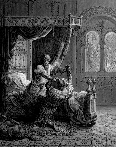 Gustave Doré - Edward III Kills his Attempted Assassin