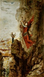 Gustave Moreau - Sapho à Leucade. Free illustration for personal and commercial use.