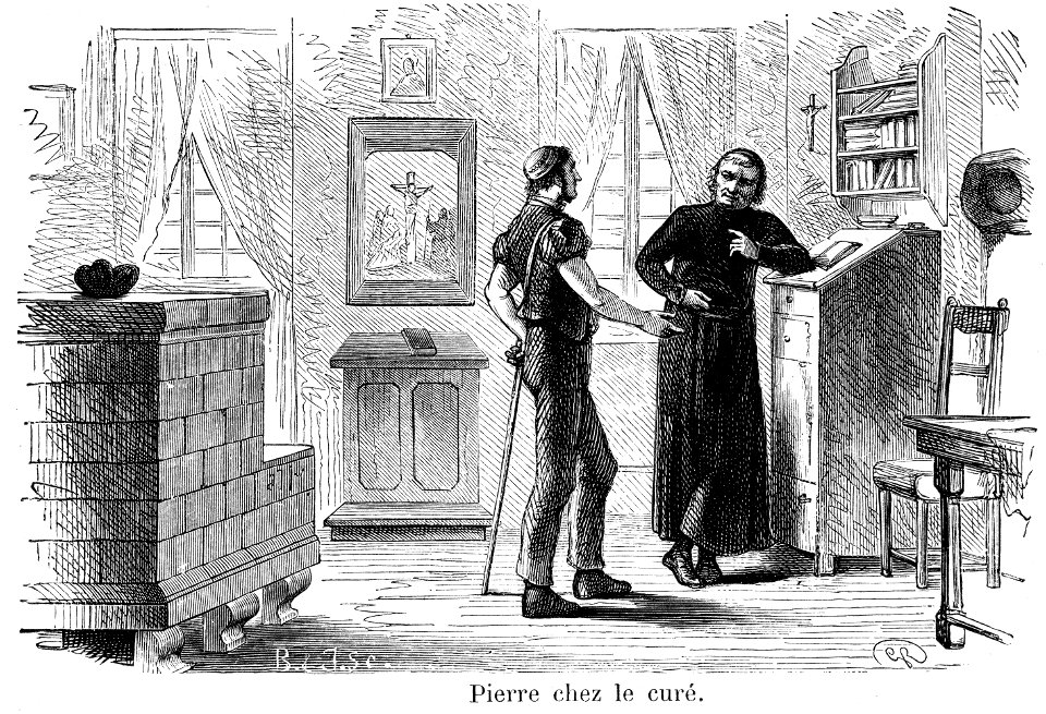 Gustave Roux 10 Pierre chez le curé