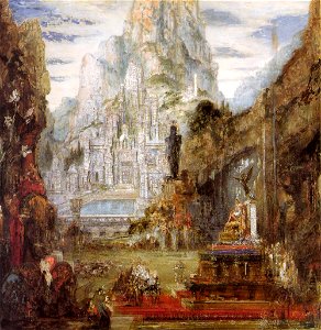 Gustave Moreau - The Triumph of Alexander the Great - WGA16204. Free illustration for personal and commercial use.