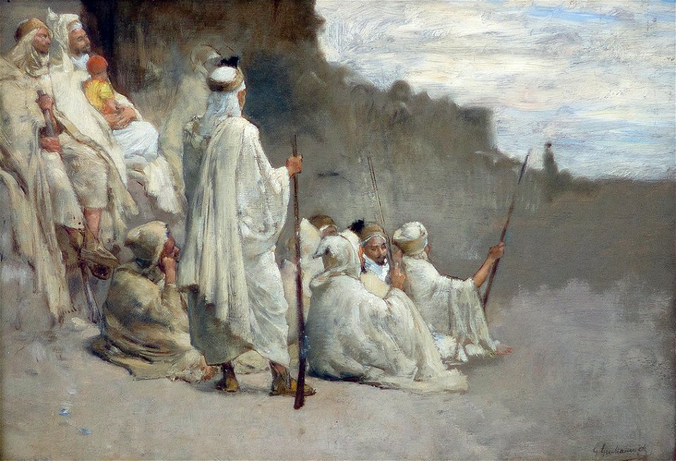 Gustave Guillaumet 1886c Guerriers arabes au repos