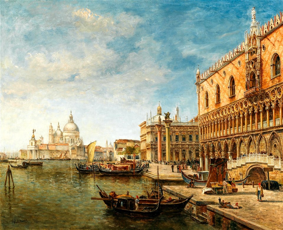 Gustave Walckiers Venedig Dogenpalast