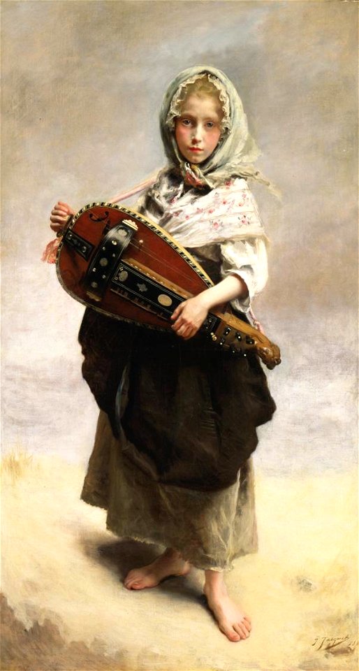 Gustave Jean Jacquet - Girl Minstrel