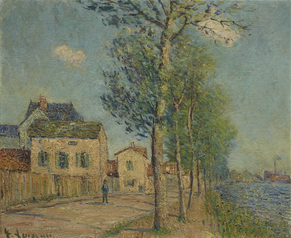 Gustave loiseau le chemin au bord de la riviere021953)