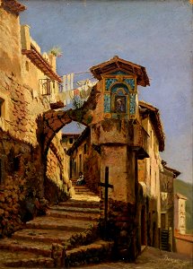 Gustavus Adolphus Behne - Sicilian Street Shrine - 1946.123.1 - Reading Public Museum