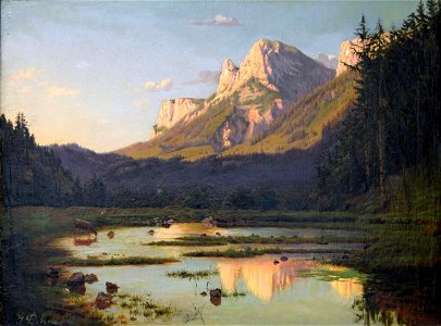 Gustavus Adolphus Behne - Alpine Glow - 1914.74.1 - Reading Public Museum